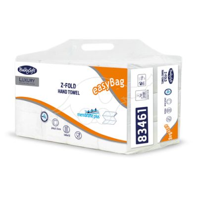 BulkySoft Z-fold Membrane Plus White Easy bag, 3-ply 140 she